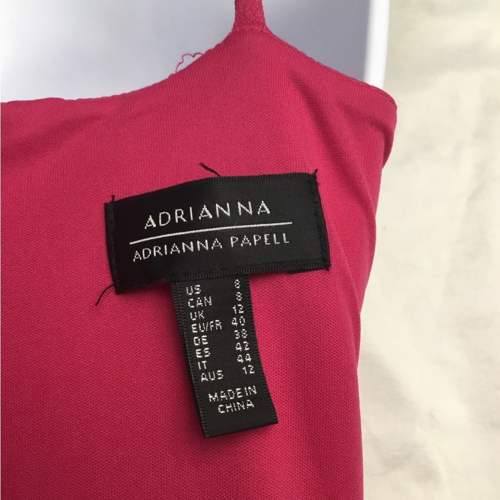 Adrianna Papell Red Halter Tiered Maxi Dress - Picture 5 of 16